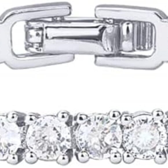 14K Gold Plated 3mm Cubic Zirconia Classic Tennis Bracelet | Gold Bracelets for - Picture 1 of 6